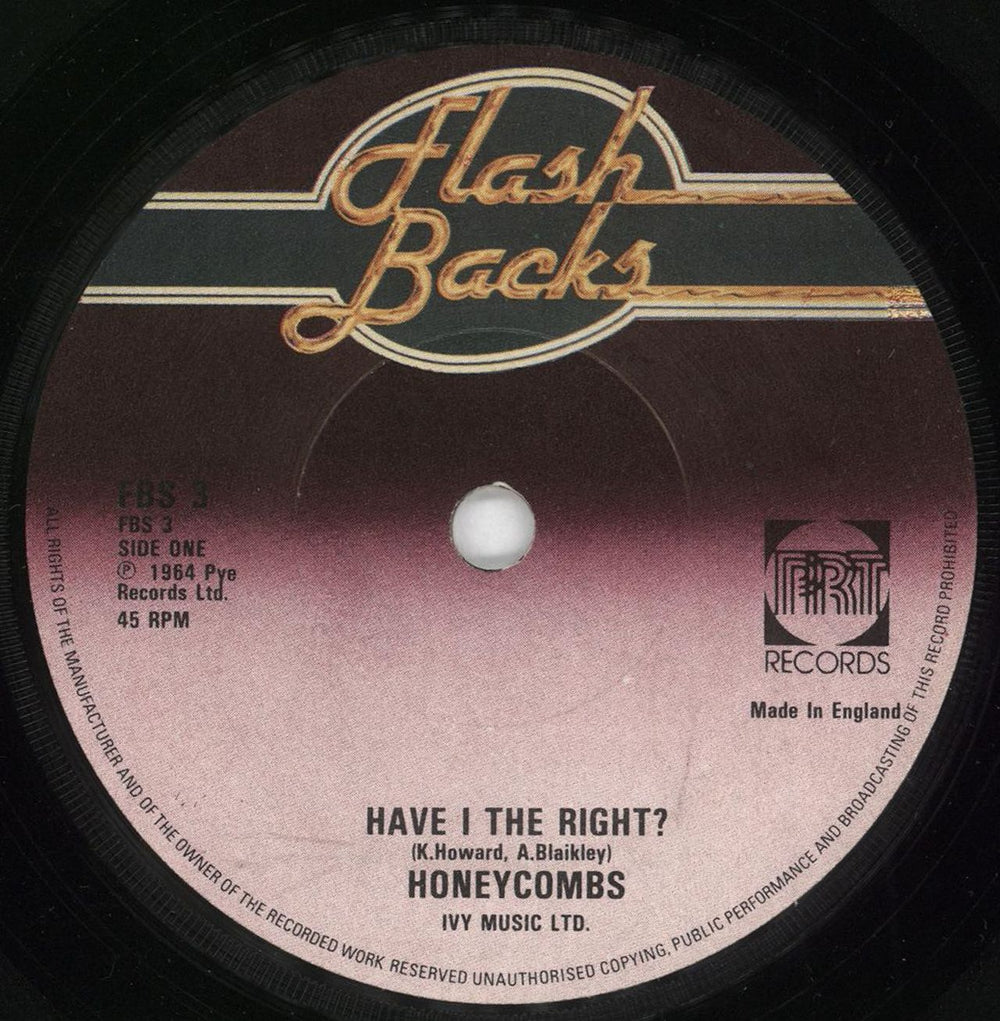 The Honeycombs Have I The Right? UK 7" vinyl single (7 inch record / 45) FBS3