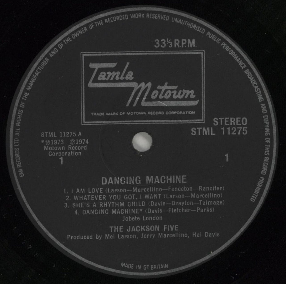 The Jackson Five Dancing Machine - EX UK vinyl LP album (LP record) JKSLPDA873140