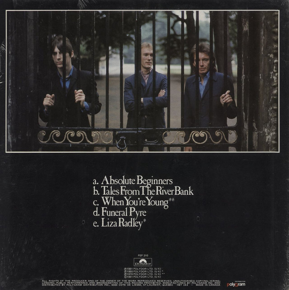 The Jam Absolute Beginners E.P. Canadian 12" vinyl single (12 inch record / Maxi-single)