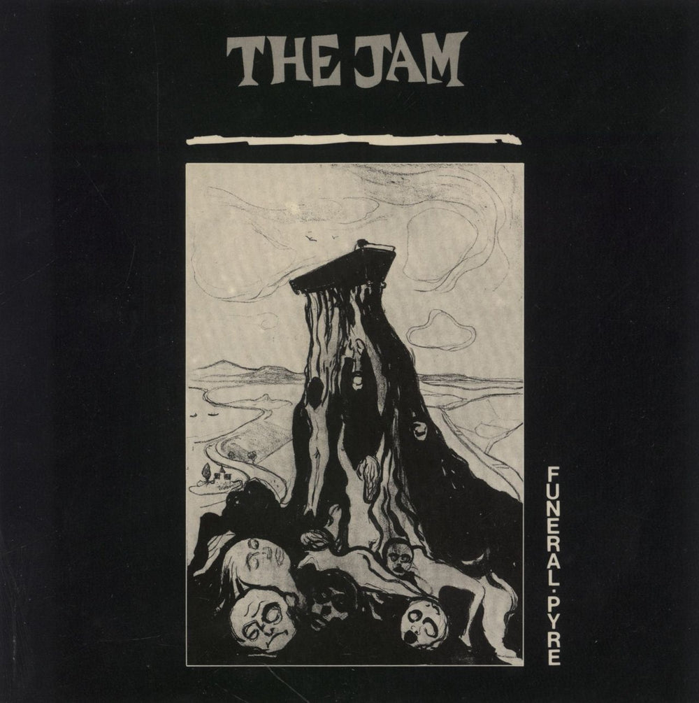 The Jam Funeral Pyre + Picture Sleeve UK 7" vinyl single (7 inch record / 45) POSP257