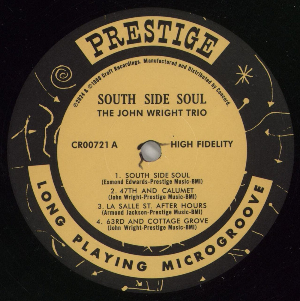The John Wright Trio South Side Soul - 180g UK vinyl LP album (LP record) 7OELPSO868343