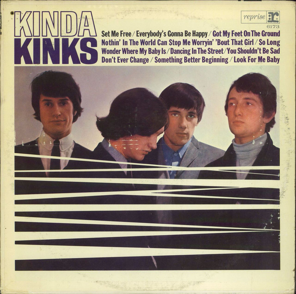 The Kinks Kinda Kinks - 1st US vinyl LP album (LP record) R-6173