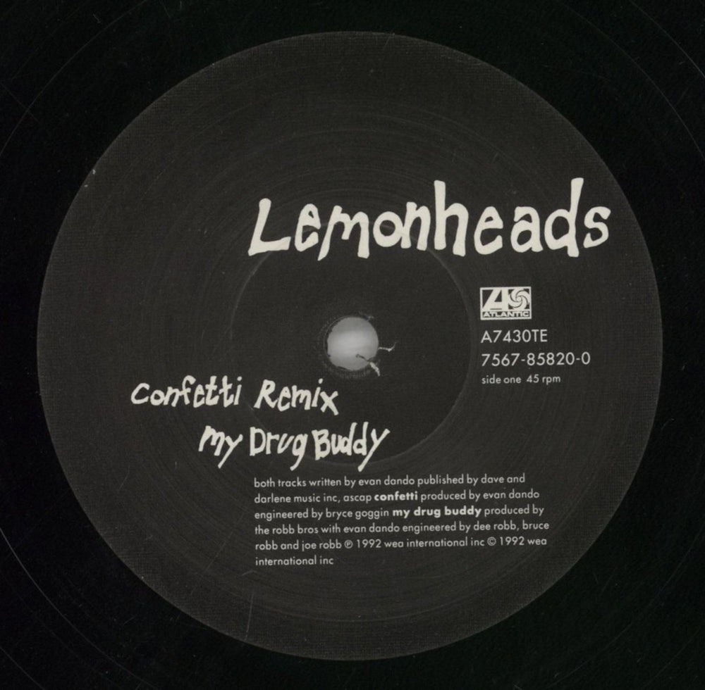The Lemonheads Confetti UK 10" vinyl single (10 inch record) LEM10CO182354
