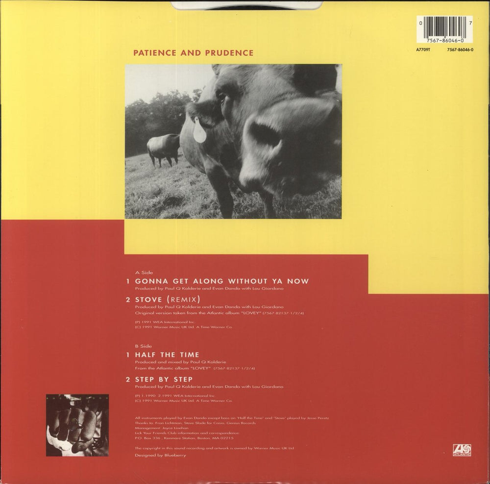 The Lemonheads Patience And Prudence EP - Withdrawn UK 12" vinyl single (12 inch record / Maxi-single) 075678604607