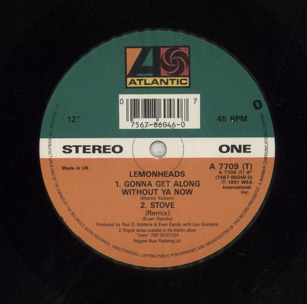 The Lemonheads Patience And Prudence EP - Withdrawn UK 12" vinyl single (12 inch record / Maxi-single) LEM12PA95881