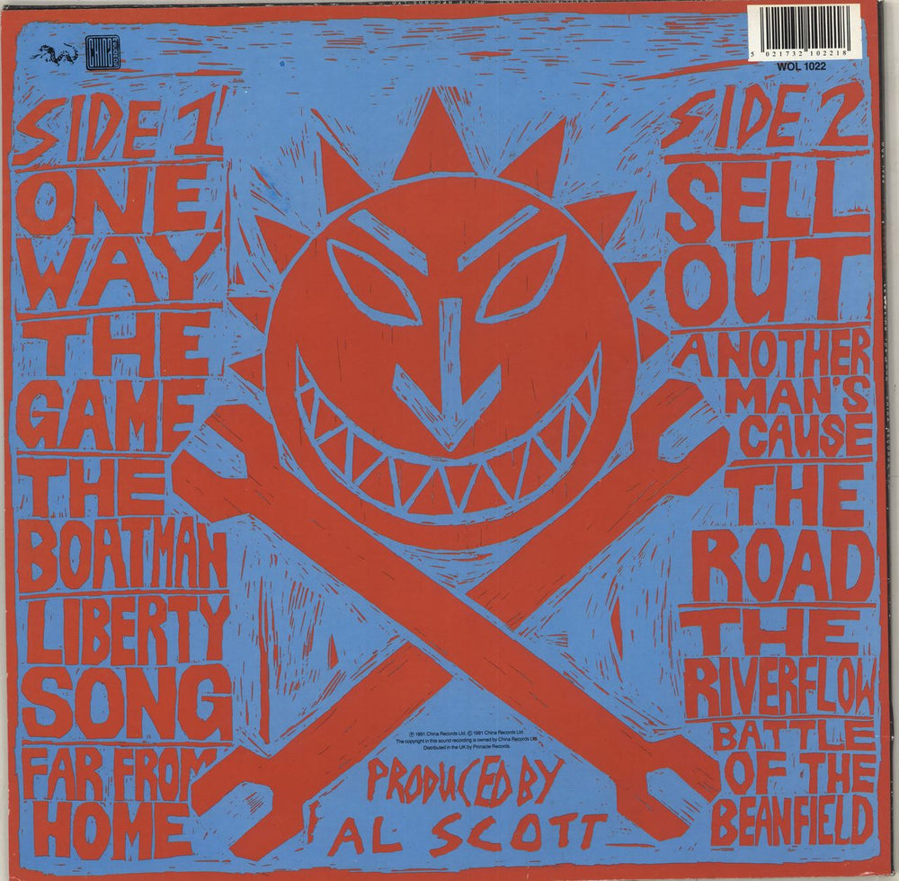 The Levellers Levelling The Land - Stickered Sleeve UK vinyl LP album (LP record) 5021732102218