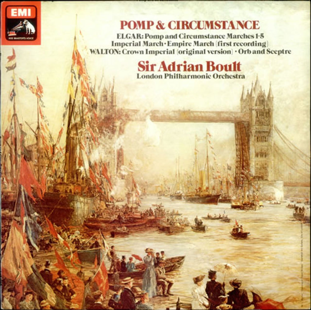 The London Philharmonic Orchestra Elgar: Pomp & Circumstance / Imperial March / Empire March & Walton: Crown Imperial / Orb & Sceptre UK vinyl LP album (LP record) ASD3388