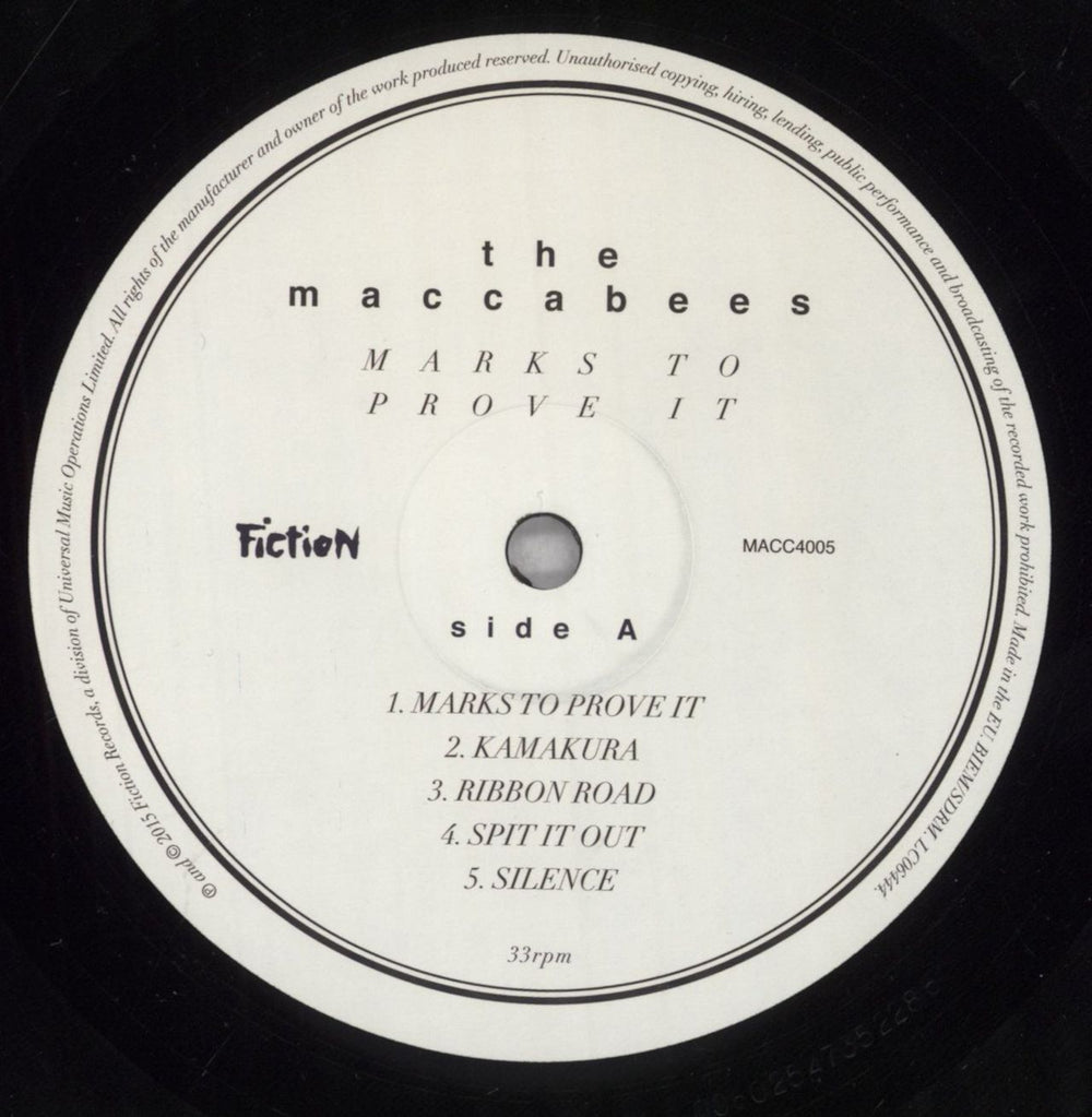 The Maccabees Marks To Prove It UK vinyl LP album (LP record) EE5LPMA834851