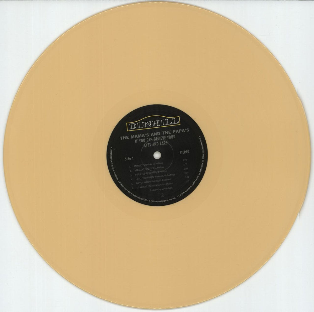 The Mama's And The Papa's If You Can Believe Your Eyes And Ears - Yellow Vinyl US vinyl LP album (LP record) M&PLPIF875423