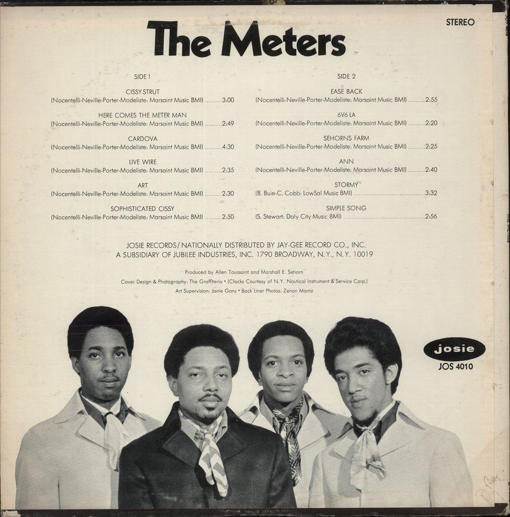 The Meters The Meters - 1st US vinyl LP album (LP record)