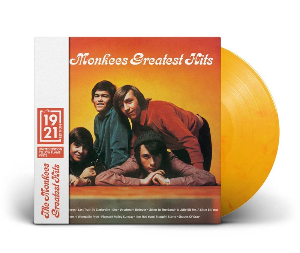 The Monkees Greatest Hits: HMV 1921 - Yellow Vinyl - Sealed UK vinyl LP album (LP record) 574476