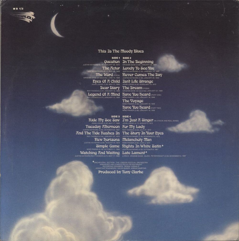 The Moody Blues This Is The Moody Blues UK 2-LP vinyl record set (Double LP Album)