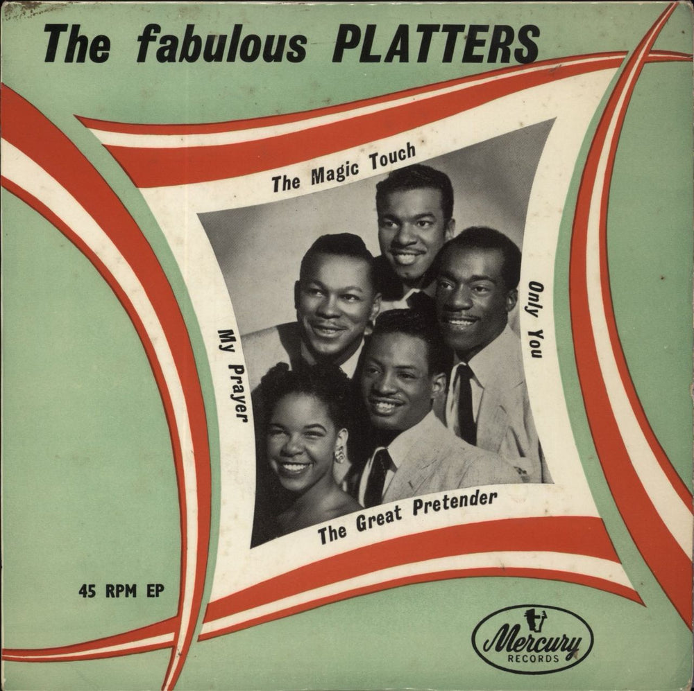 The Platters The Fabulous Platters - 2nd - 4pr UK 7" vinyl single (7 inch record / 45) MEP9504