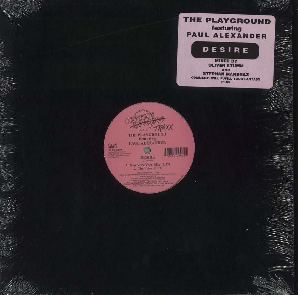 The Playground Desire US vinyl LP album (LP record) CR-290