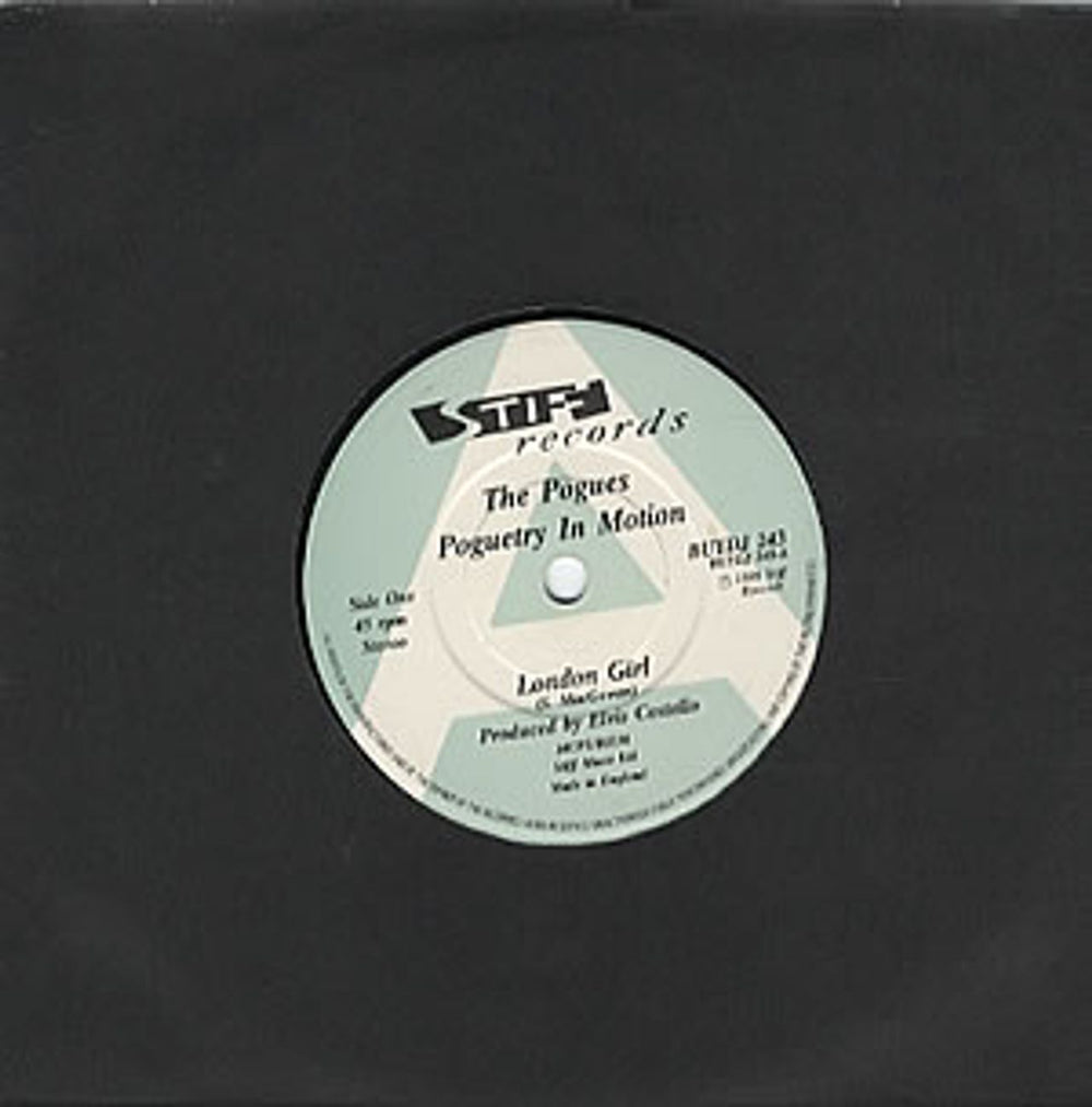 The Pogues London Girl UK Promo 7" vinyl single (7 inch record / 45) BUYDJ243