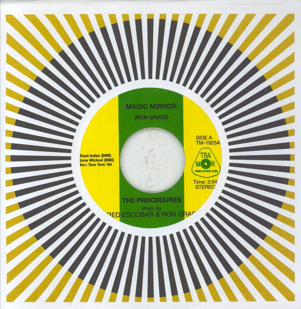 The Procedures Magic Mirror US 7" vinyl single (7 inch record / 45) NUM045.13