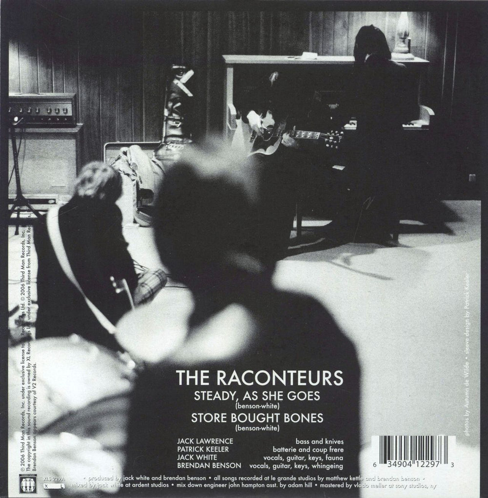 The Raconteurs Steady, As She Goes - 2nd UK 7" vinyl single (7 inch record / 45) 634904122973