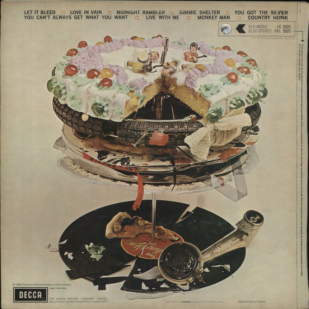 The Rolling Stones Let It Bleed - 4th - uncensored inner/stickered sleeve UK vinyl LP album (LP record)