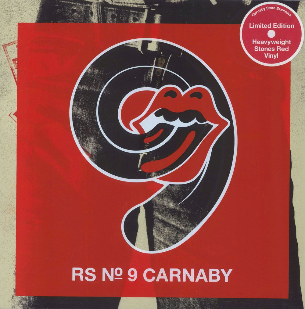 The Rolling Stones Sticky Fingers - RS No.9 Carnaby - Red Vinyl UK vinyl LP album (LP record) 3523970