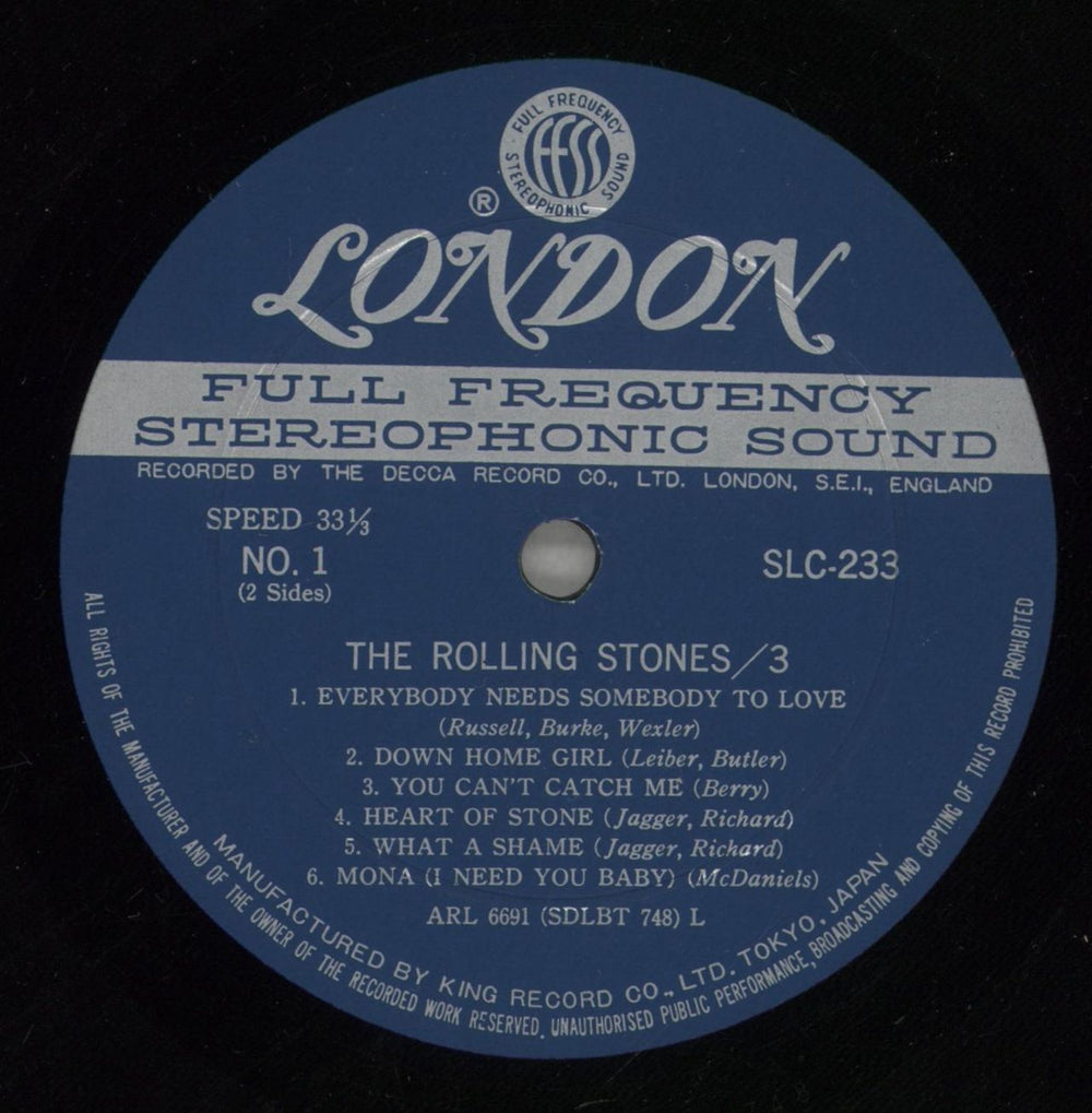 The Rolling Stones The Rolling Stones / 3 Japanese vinyl LP album (LP record) ROLLPTH623510