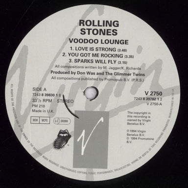 The Rolling Stones Voodoo Lounge - EX UK 2-LP vinyl record set (Double LP Album) ROL2LVO838824
