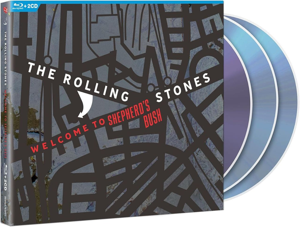 The Rolling Stones Welcome To Shepherd's Bush - 2CD+Blu-Ray Disc - Sealed UK 3-disc CD/DVD Set 6576399