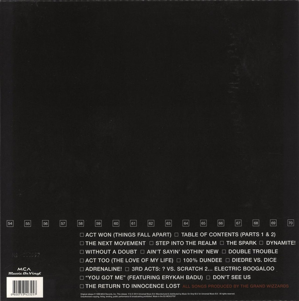 The Roots Things Fall Apart -  Transparent Vinyl UK 2-LP vinyl record set (Double LP Album) 600753423257