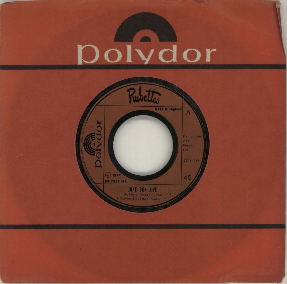 The Rubettes Juke Box Jive - wide-centred injection UK 7" vinyl single (7 inch record / 45) 2058529