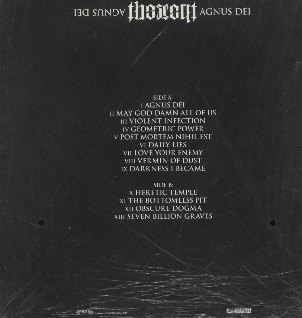 The Secret [Italy] Agnus Dei US vinyl LP album (LP record)