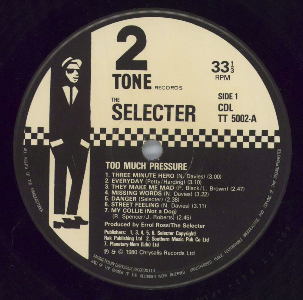 The Selecter Too Much Pressure - EX UK vinyl LP album (LP record) SELLPTO717923