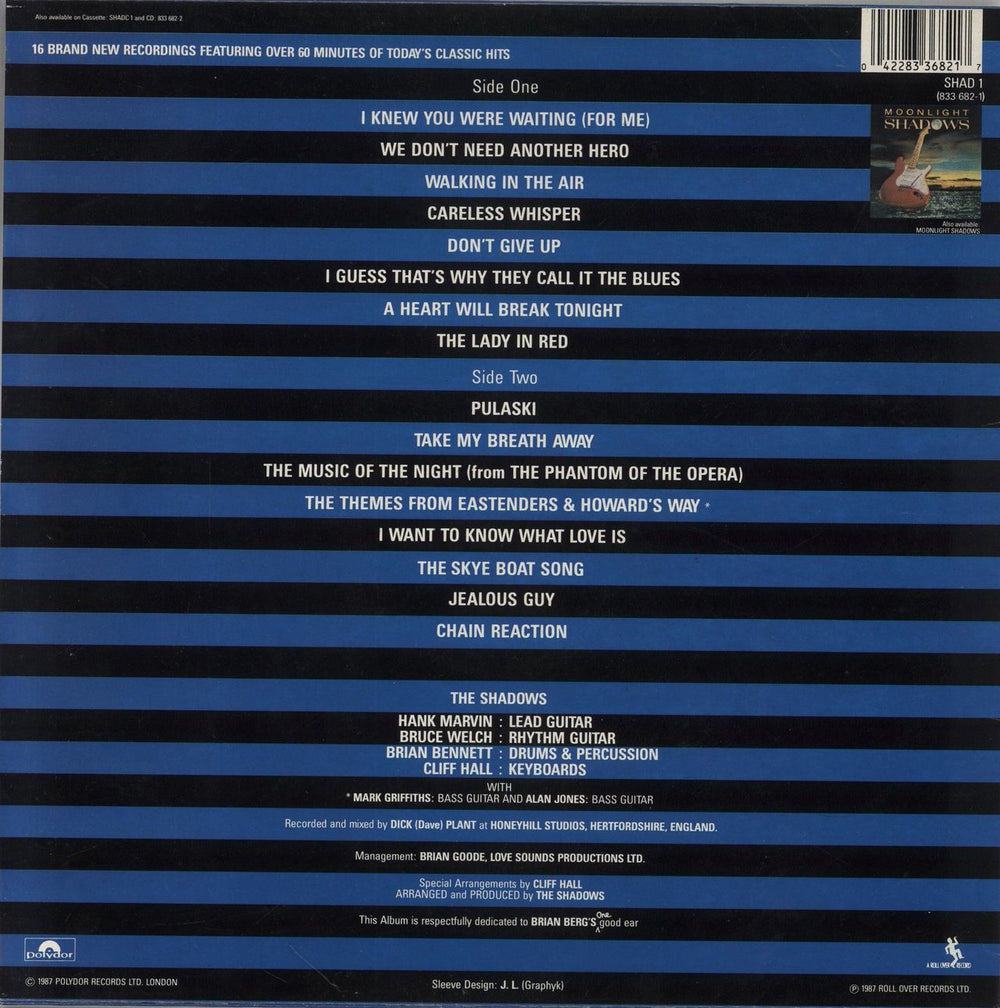 The Shadows Simply Shadows UK vinyl LP album (LP record) 042283368217