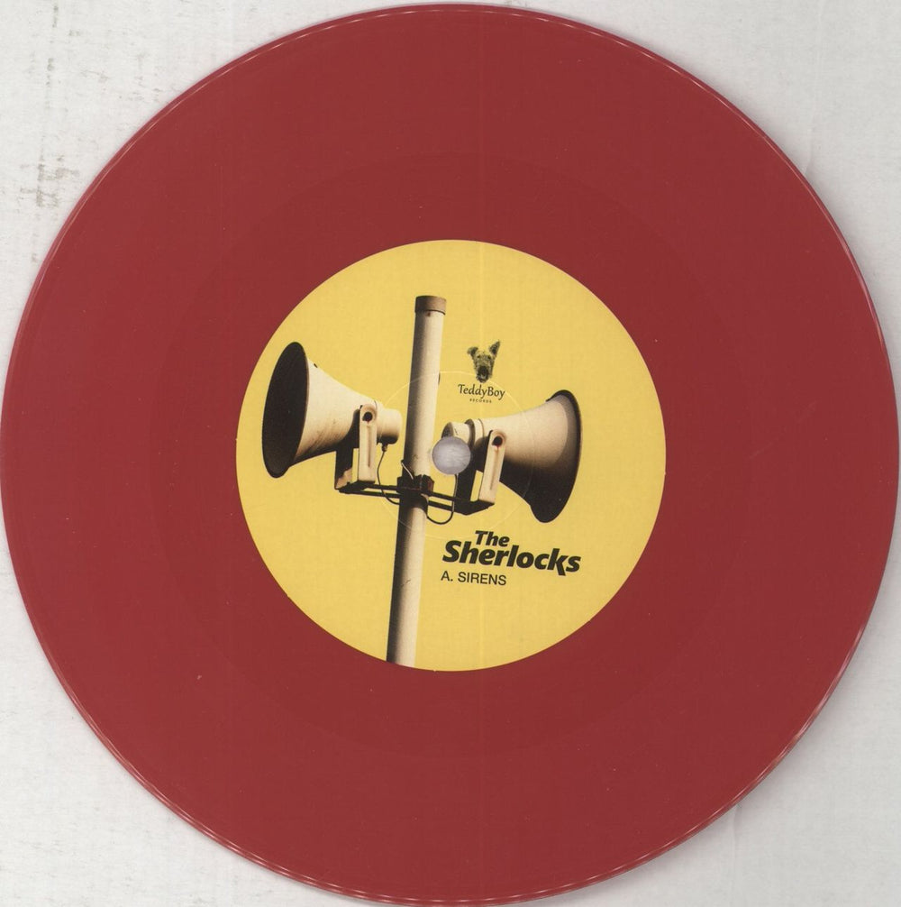 The Sherlocks Sirens - Red Vinyl UK 7" vinyl single (7 inch record / 45) 0MJ07SI851687