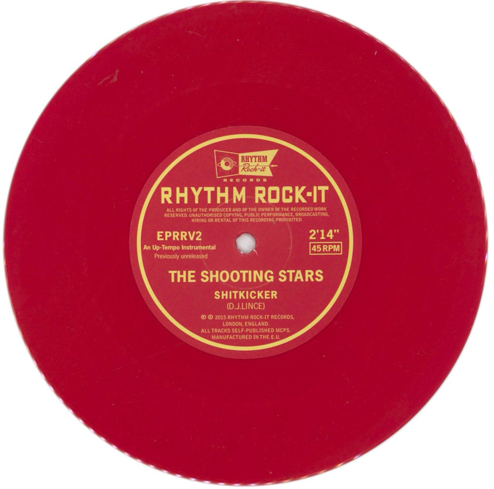 The Shooting Stars Shitkicker - Red Vinyl UK 7" vinyl single (7 inch record / 45) 8I107SH853126