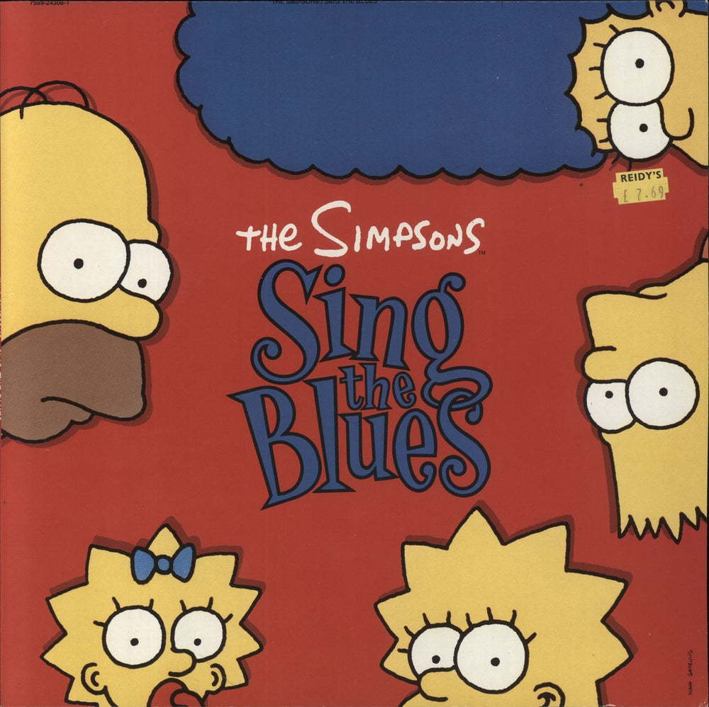 The Simpsons Sing The Blues German vinyl LP album (LP record) 7599-24308-1