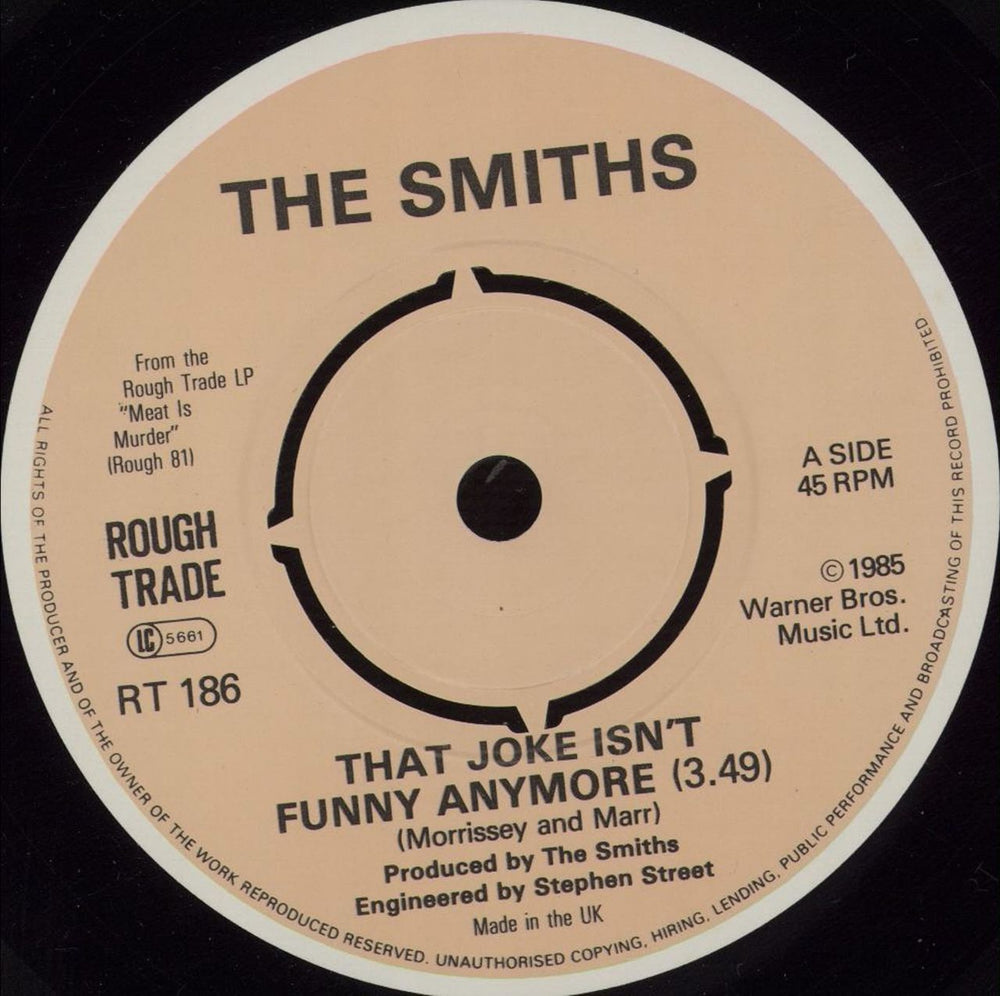 The Smiths That Joke Isn't Funny Anymore - 4pr UK 7" vinyl single (7 inch record / 45) SMI07TH09870