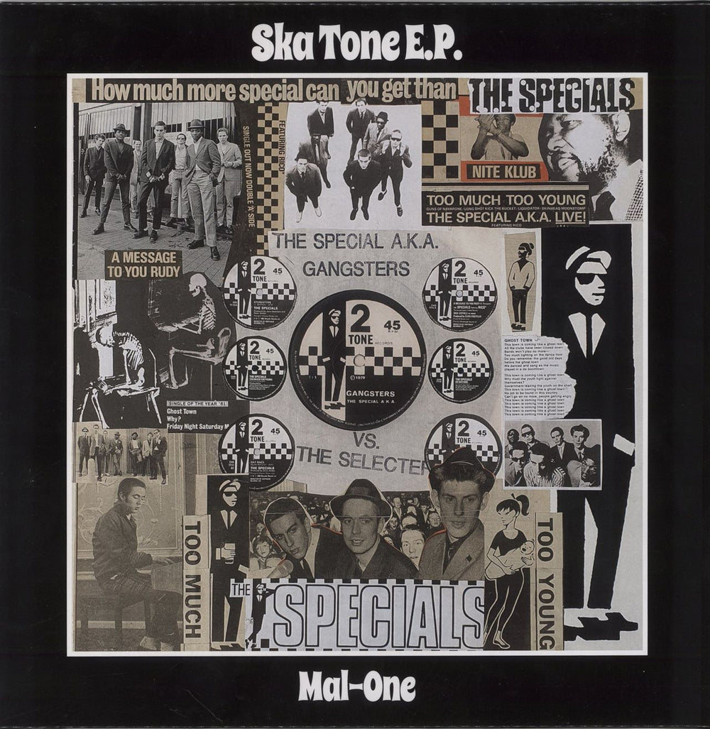 The Specials Ska Tone EP - The Specials sleeve + Black & White 2-Tone Vinyl UK 12" vinyl single (12 inch record / Maxi-single) MAL-ONE12-003