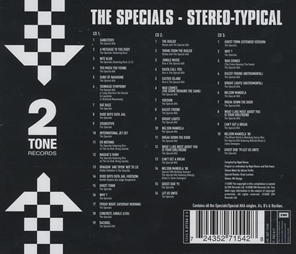 The Specials Stereo-typical UK 3-CD album set (Triple CD) 724352715428