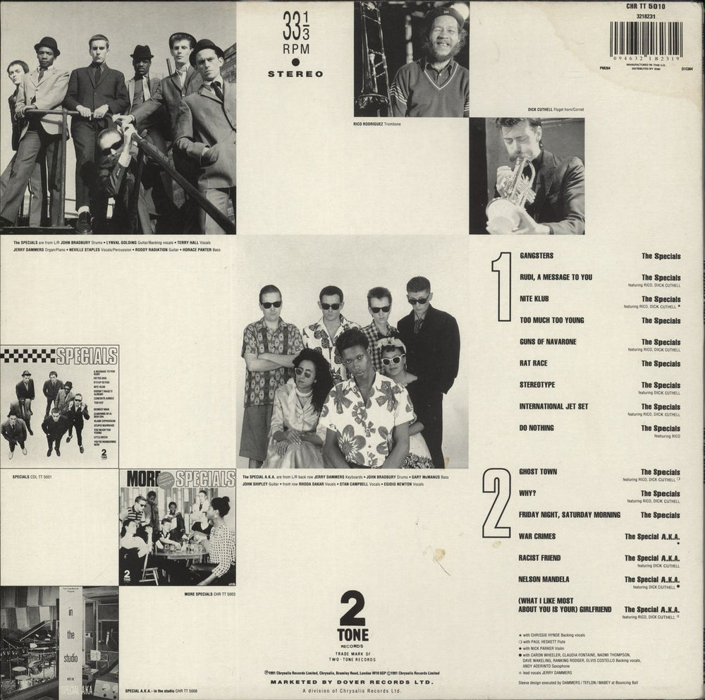 The Specials The Specials Singles - EX UK vinyl LP album (LP record) 094632182319
