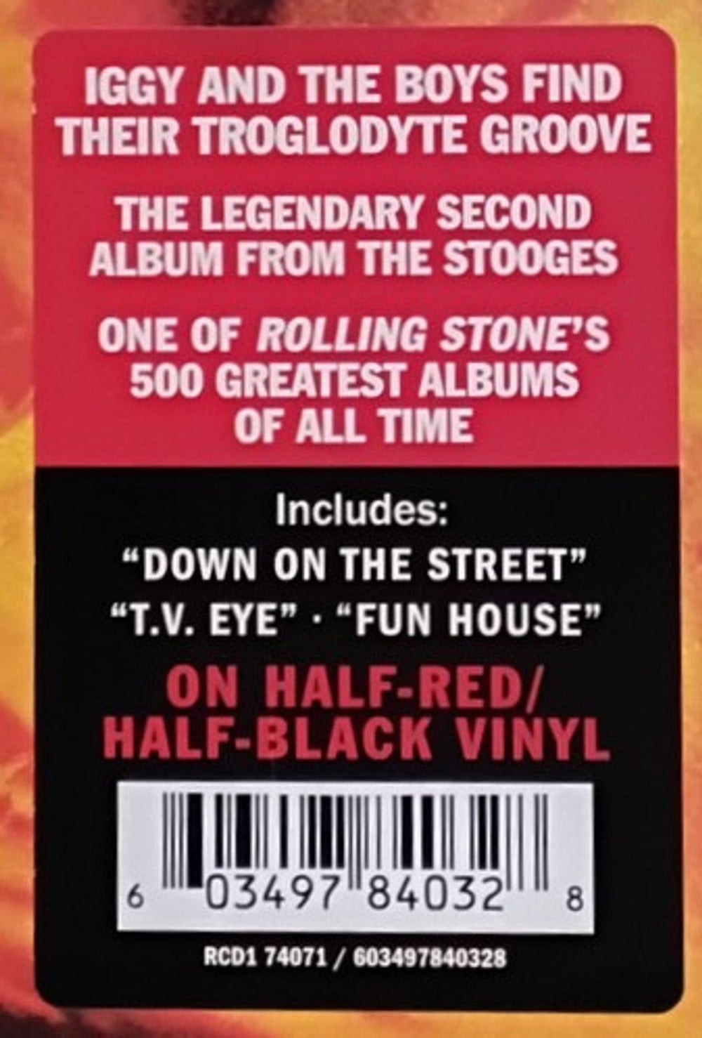 The Stooges Fun House - Half-Red & Half-Black Vinyl - Sealed UK vinyl LP album (LP record) TSGLPFU873185