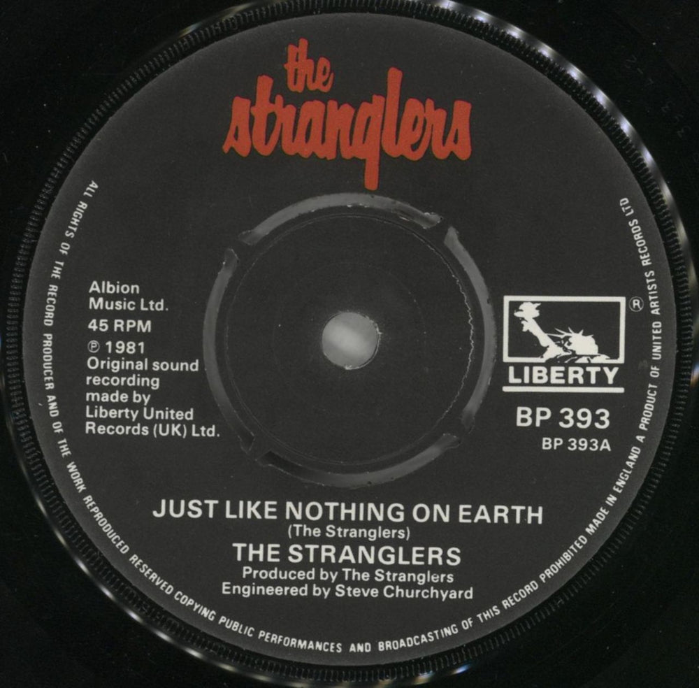 The Stranglers Just Like Nothing On Earth UK 7" vinyl single (7 inch record / 45) STR07JU171511