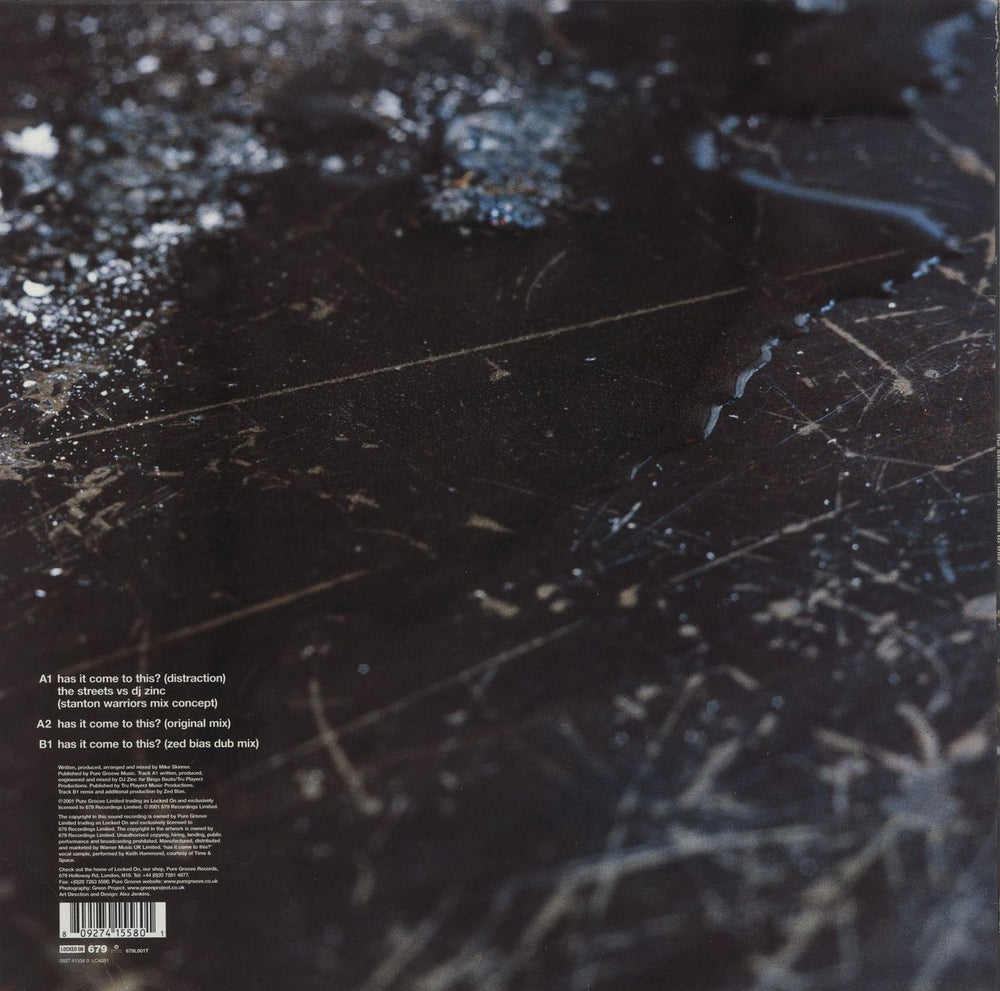 The Streets Has It Come To This? UK 12" vinyl single (12 inch record / Maxi-single) 809274155801