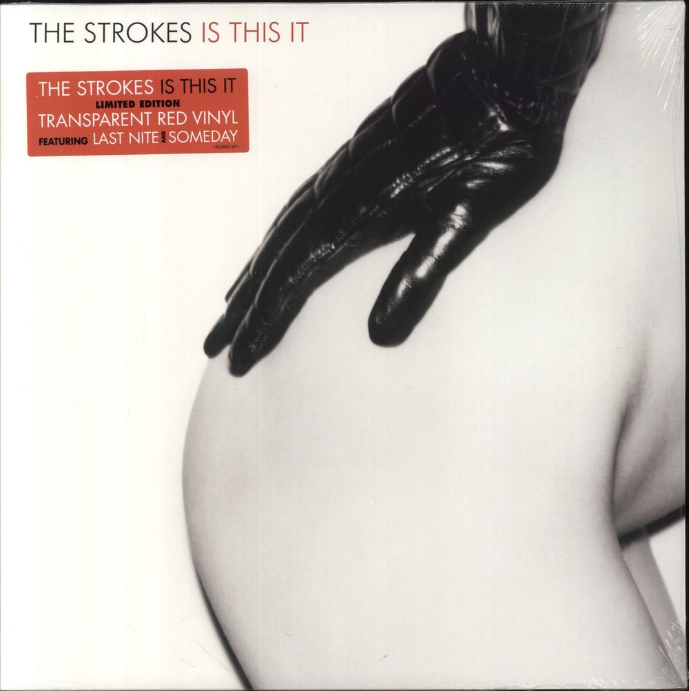 The Strokes Is This It - Red Vinyl UK vinyl LP album (LP record) 196588016912