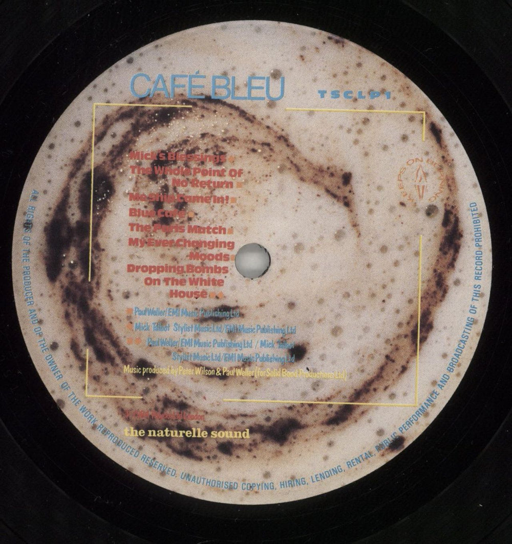 The Style Council Café Bleu + Booklet & Inner - EX UK vinyl LP album (LP record) STYLPCA774688