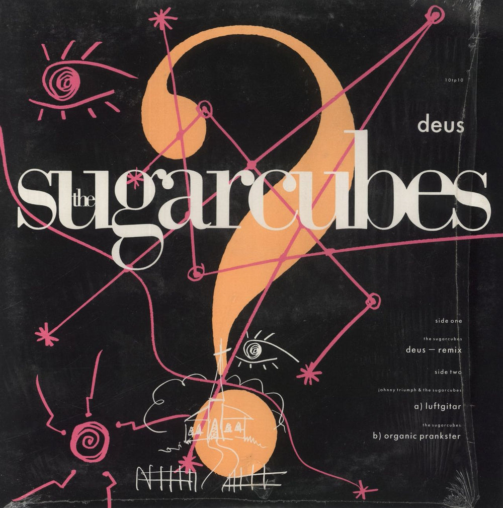The Sugarcubes Deus UK 10" vinyl single (10 inch record) 10TP10