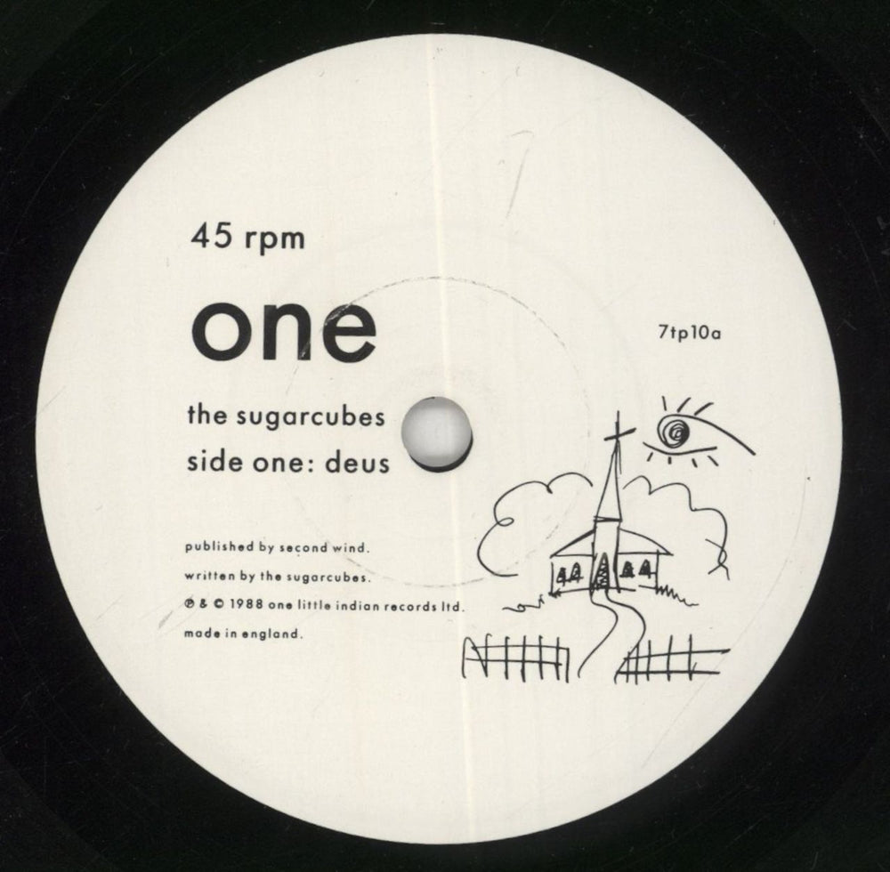 The Sugarcubes Deus UK 7" vinyl single (7 inch record / 45) SUG07DE48841