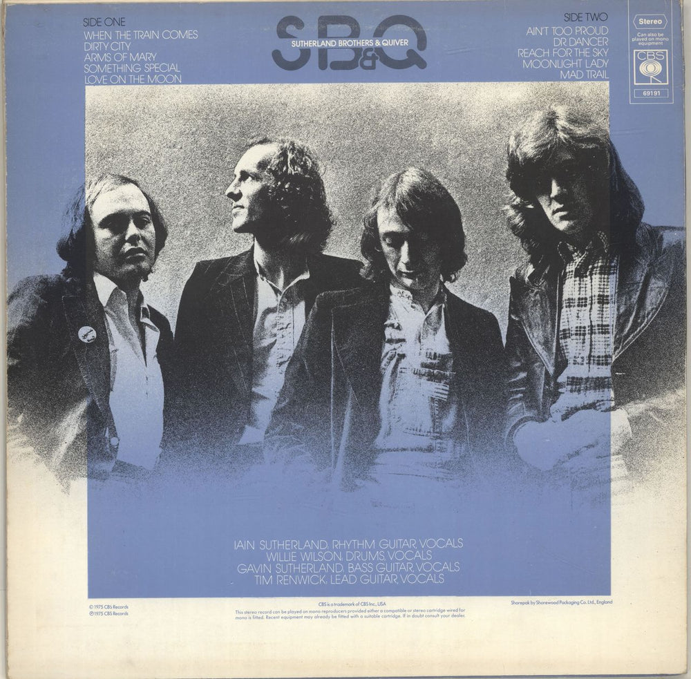 The Sutherland Brothers & Quiver Reach For The Sky UK vinyl LP album (LP record)