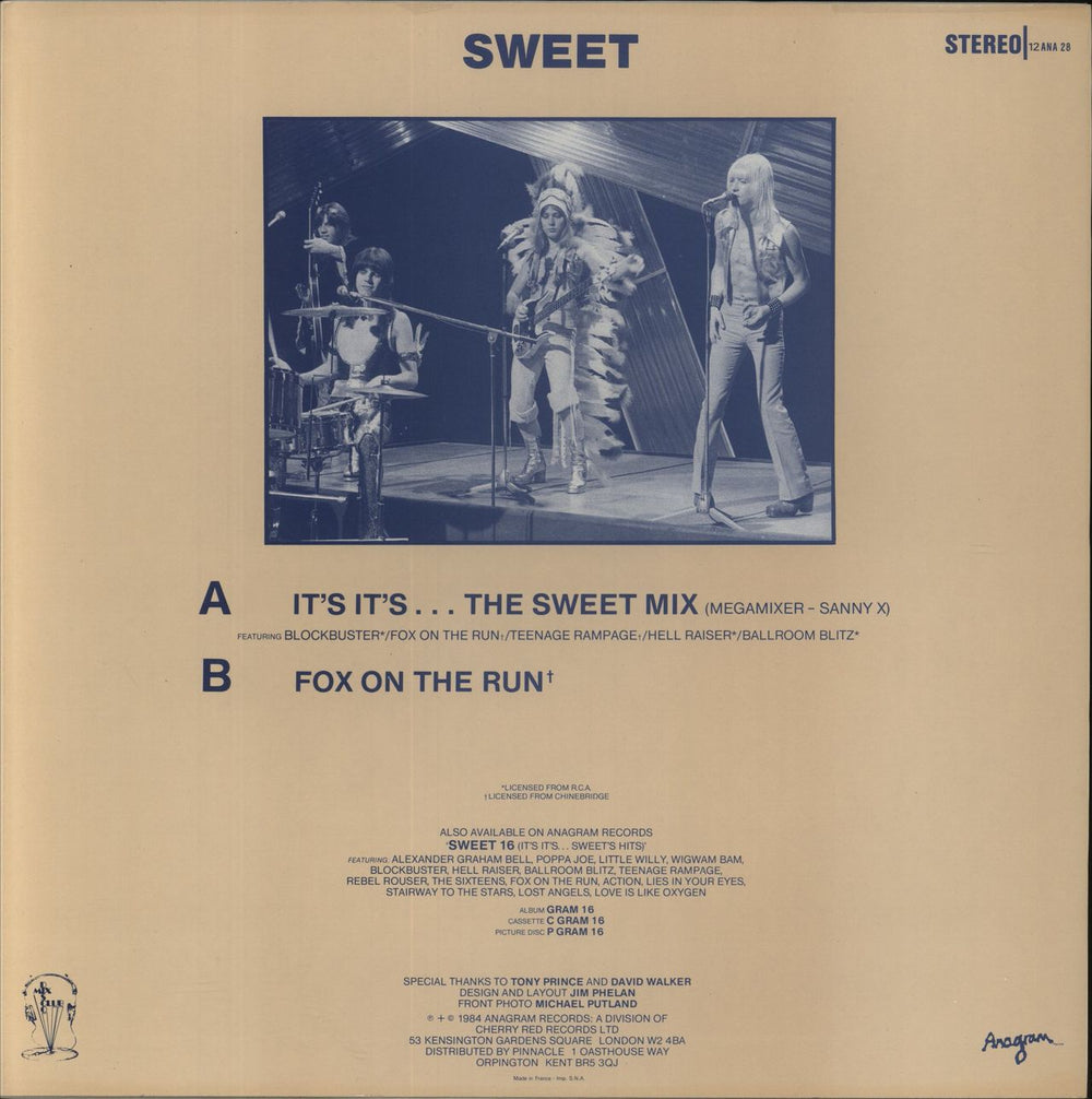 The Sweet It's It's...The Sweet Mix UK 12" vinyl single (12 inch record / Maxi-single)