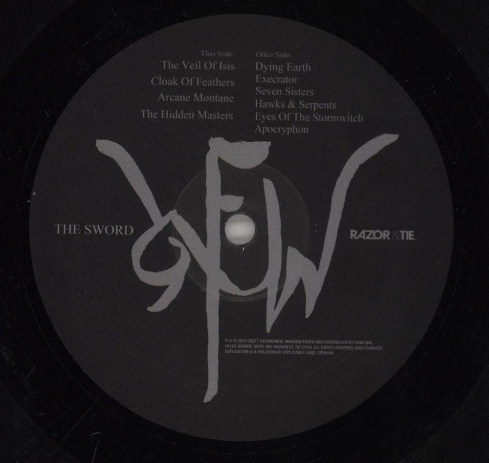 The Sword Apocryphon - 180 Gram Vinyl US vinyl LP album (LP record) UZILPAP862210