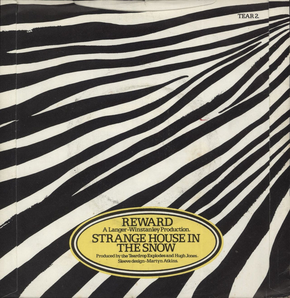 The Teardrop Explodes Reward - P/S UK 7" vinyl single (7 inch record / 45)