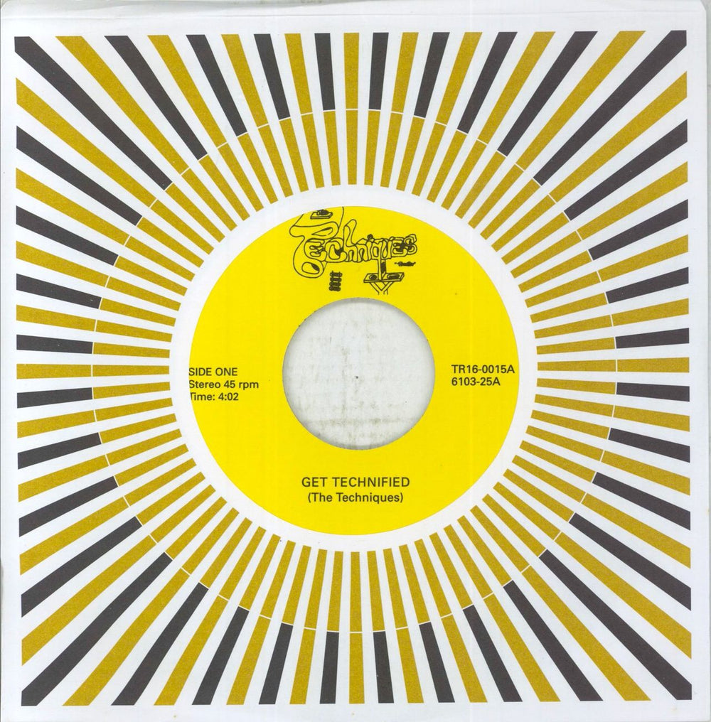 The Techniques Get Technified US 7" vinyl single (7 inch record / 45) NUM045.35